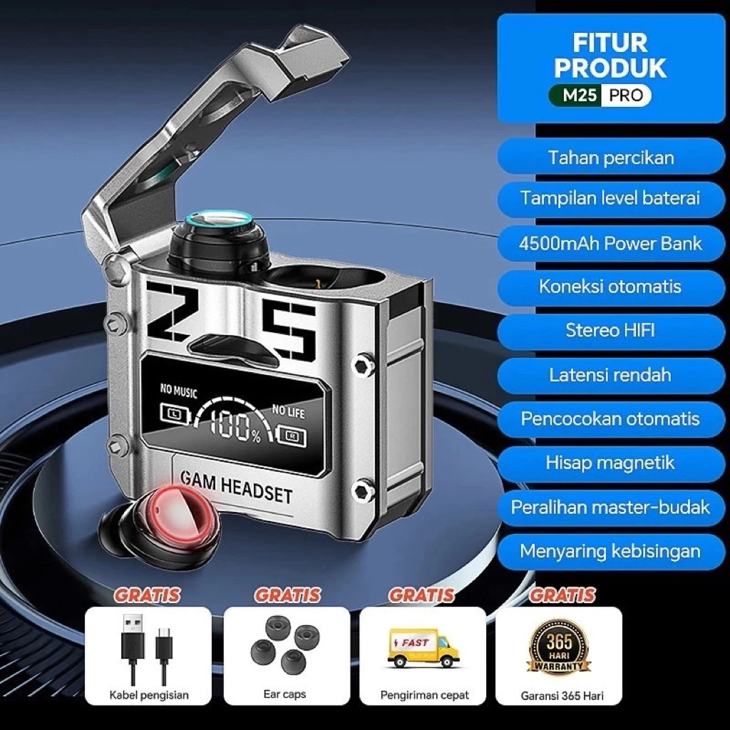 TWS Headseat Bluetooth