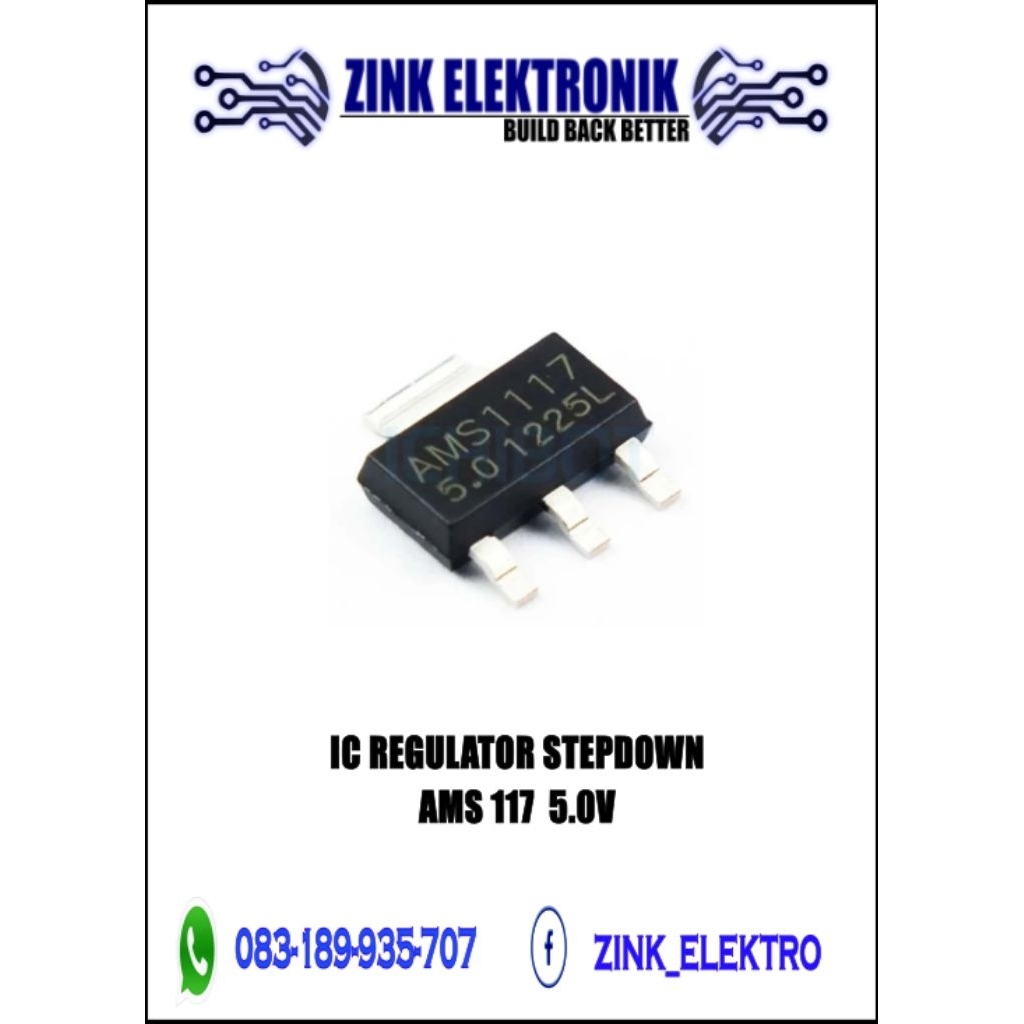 ic regulator stepdown 5.0v ams 1117