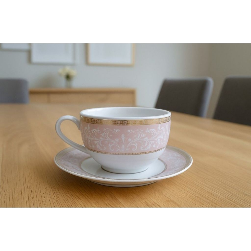 Royal Heritage Coffee Tea Kopi Teh Cup Cangkir & Piring 3 Set