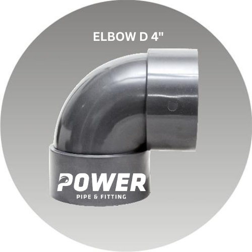 Elbow knee L 4" D POWER,Fitting pipa 4" D