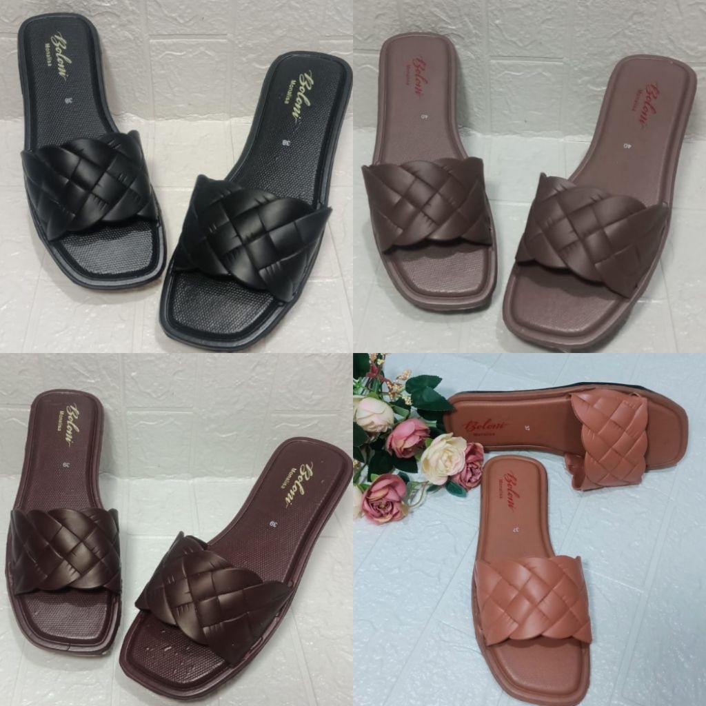 ( GISEL) Sandal BOLONI slop wanita/sandal fashion/sandal santai