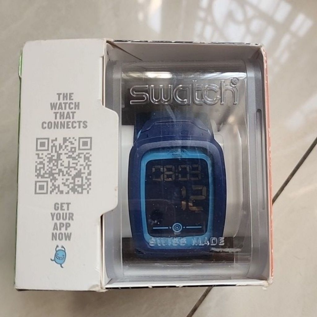 Swatch Touch Zero Two Navy Rubber
