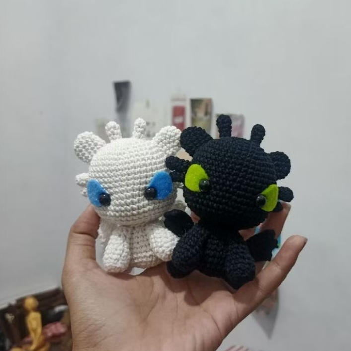 Boneka Rajut Toothles / Toothles Amigurumi (Boneka Rajut / Crochet Doll)