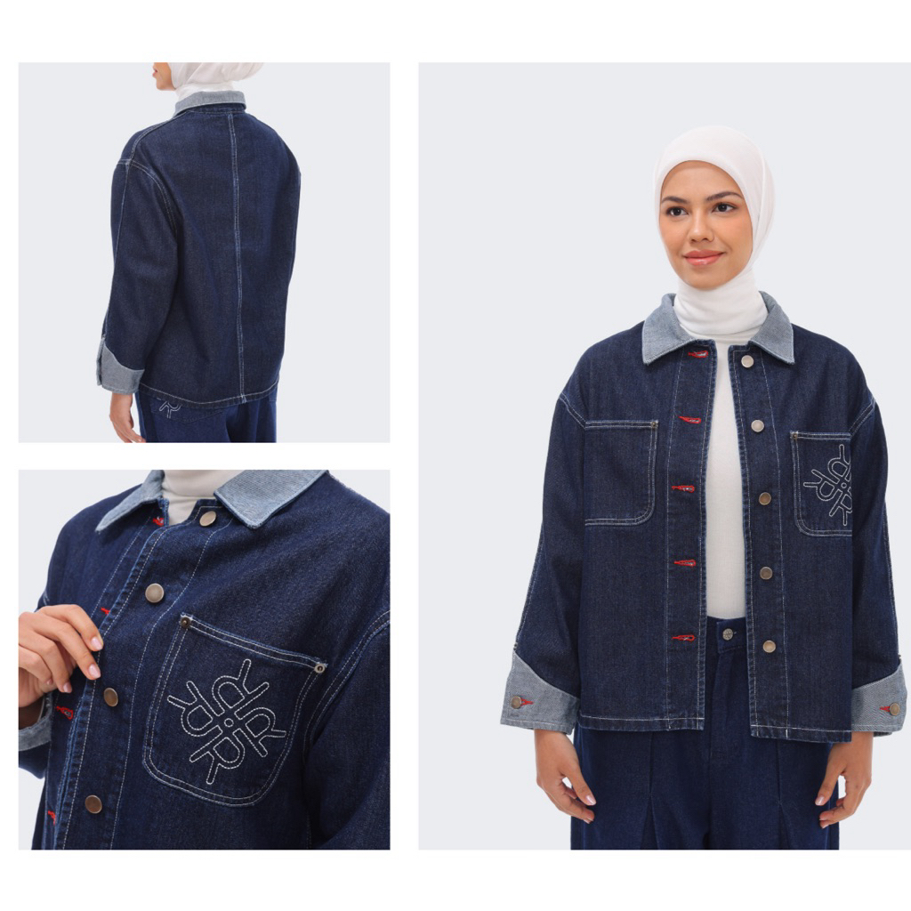 Taly Jacket Riamiranda Denim Series RM Atasan Jaket Wanita Ria Miranda