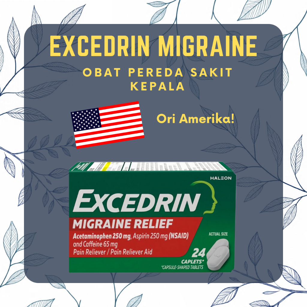 Excedrin Migraine Relief | Obat Pereda Sakit Kepala | Made in America EXP 2028