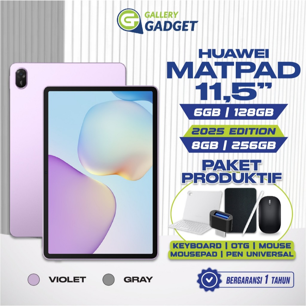 Huawei MatePad 11.5 2025 PaperMatte Edition 6/128 8/256 GB Tablet Garansi Resmi