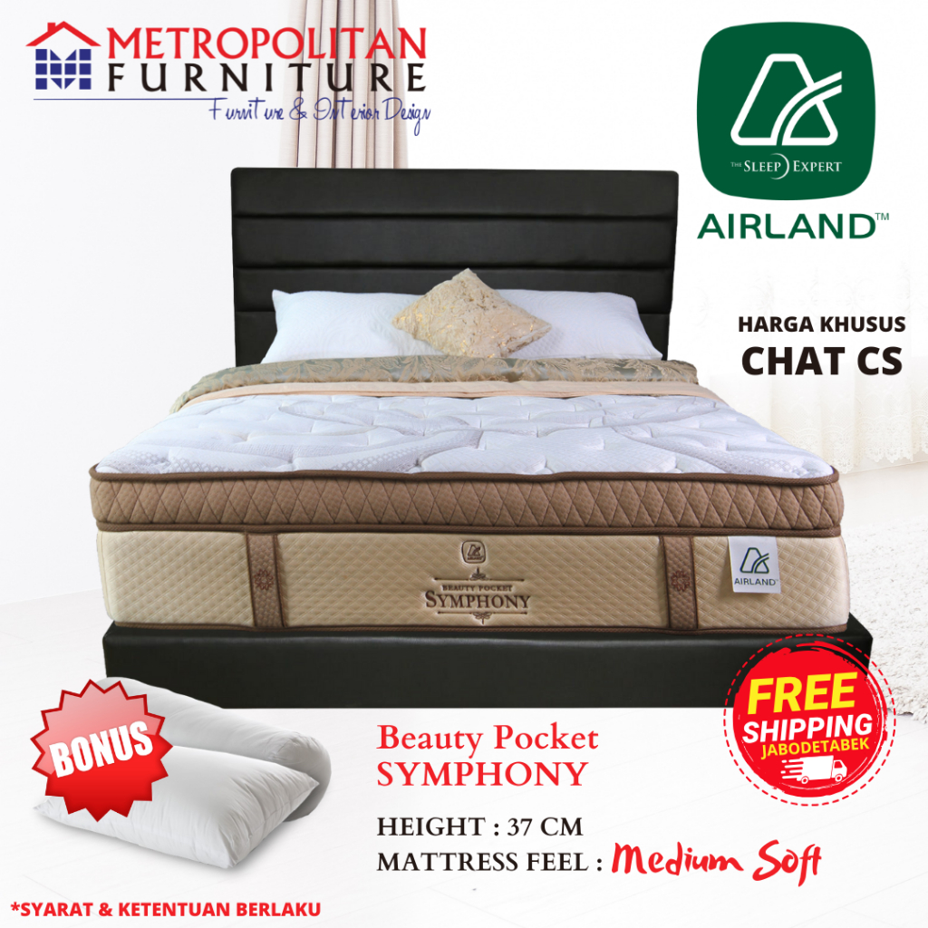 Kasur Springbed Airland Beauty Pocket Symphony Spring bed matras