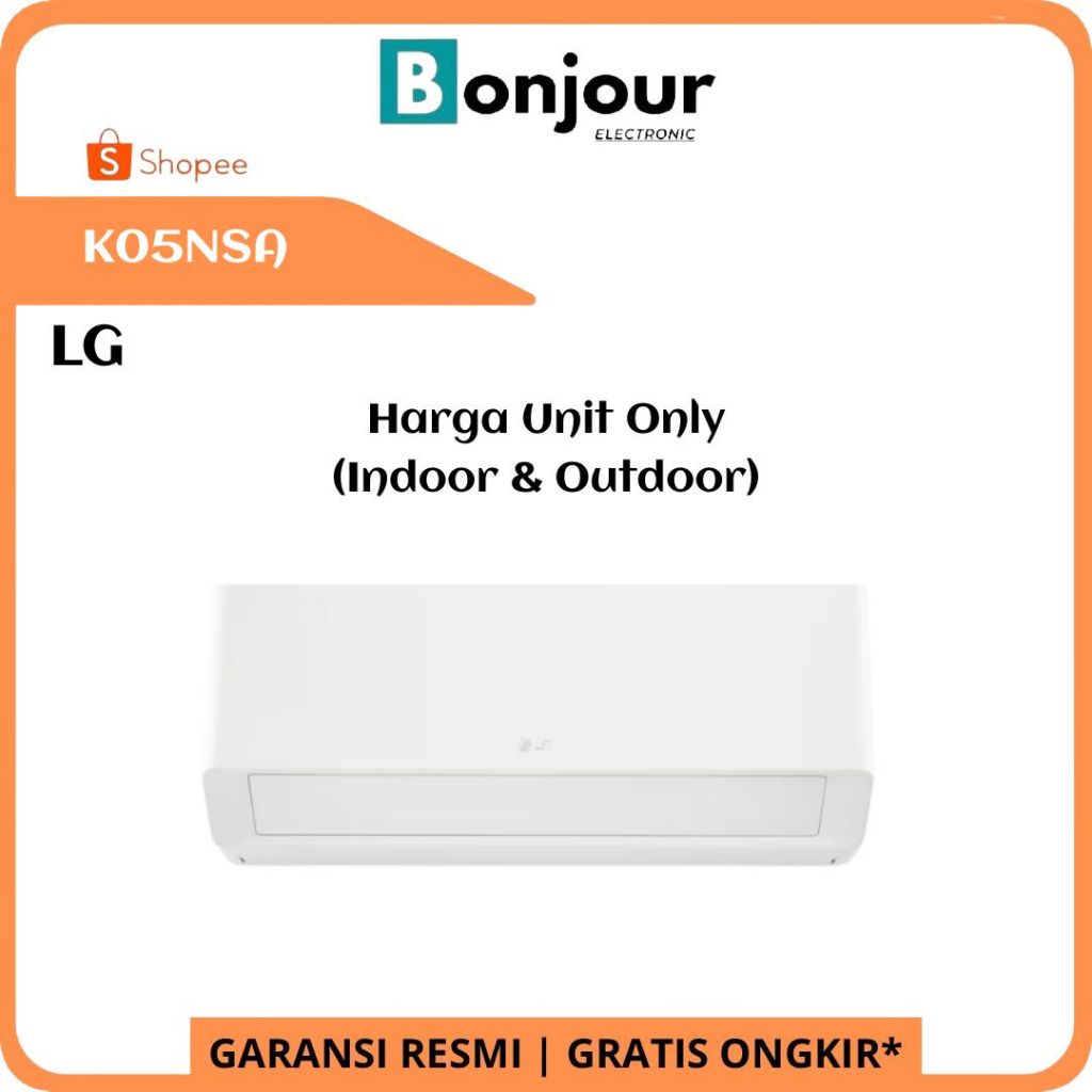 AC Split LG 0.5 PK K05NSA New Terminator AC LG Standar 1/2 PK K05NSA Turocool
