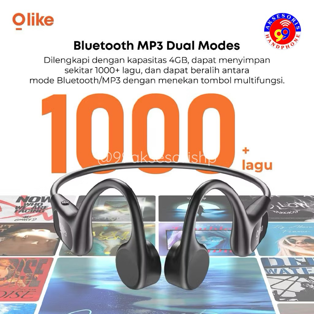 TWS / HEADSEAT BLUETOOTH OLIKE EBC01 BONE CONDUCTION