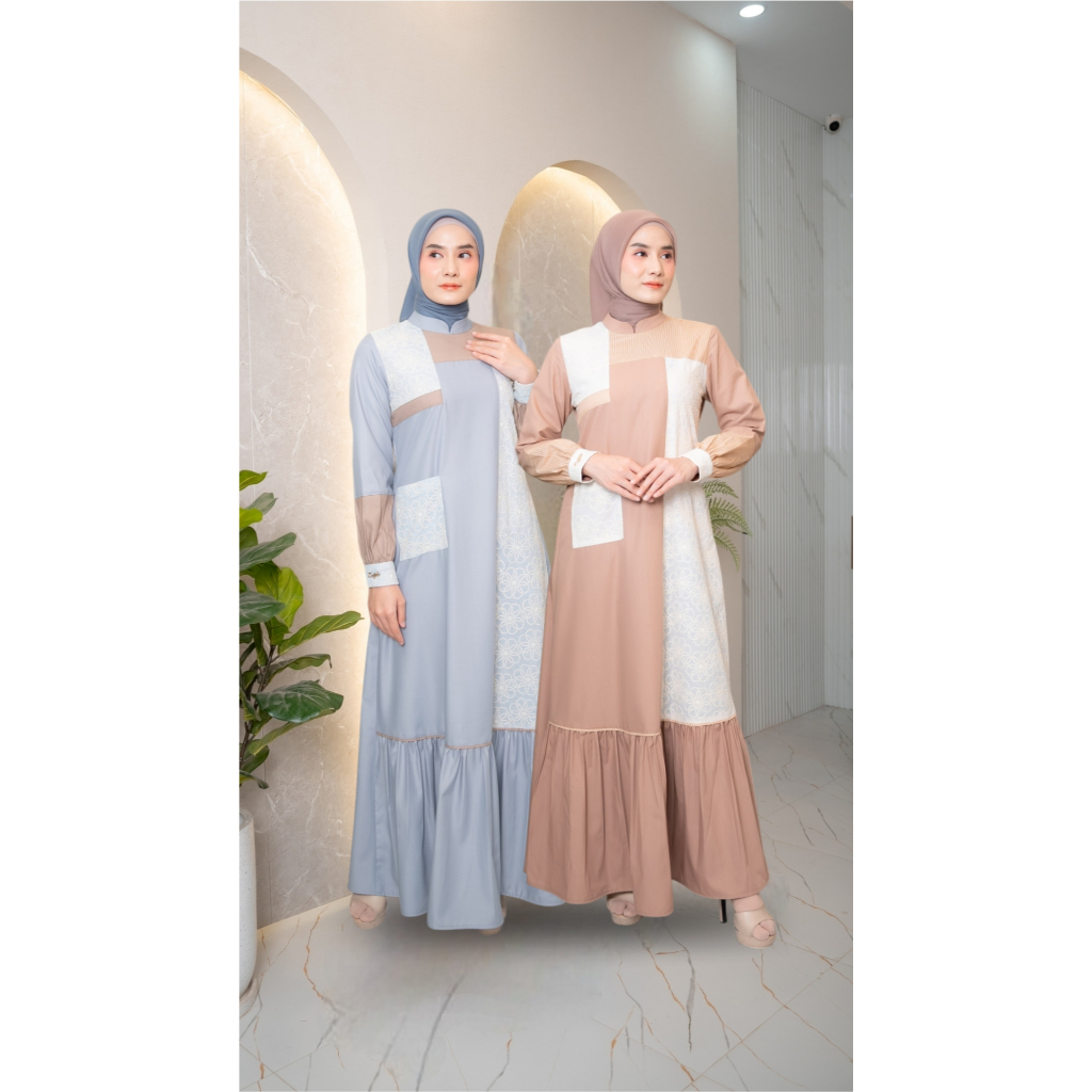 ZALIFA - NIRA DRESS - GAMIS WANITA - FASHION MUSLIM WANITA