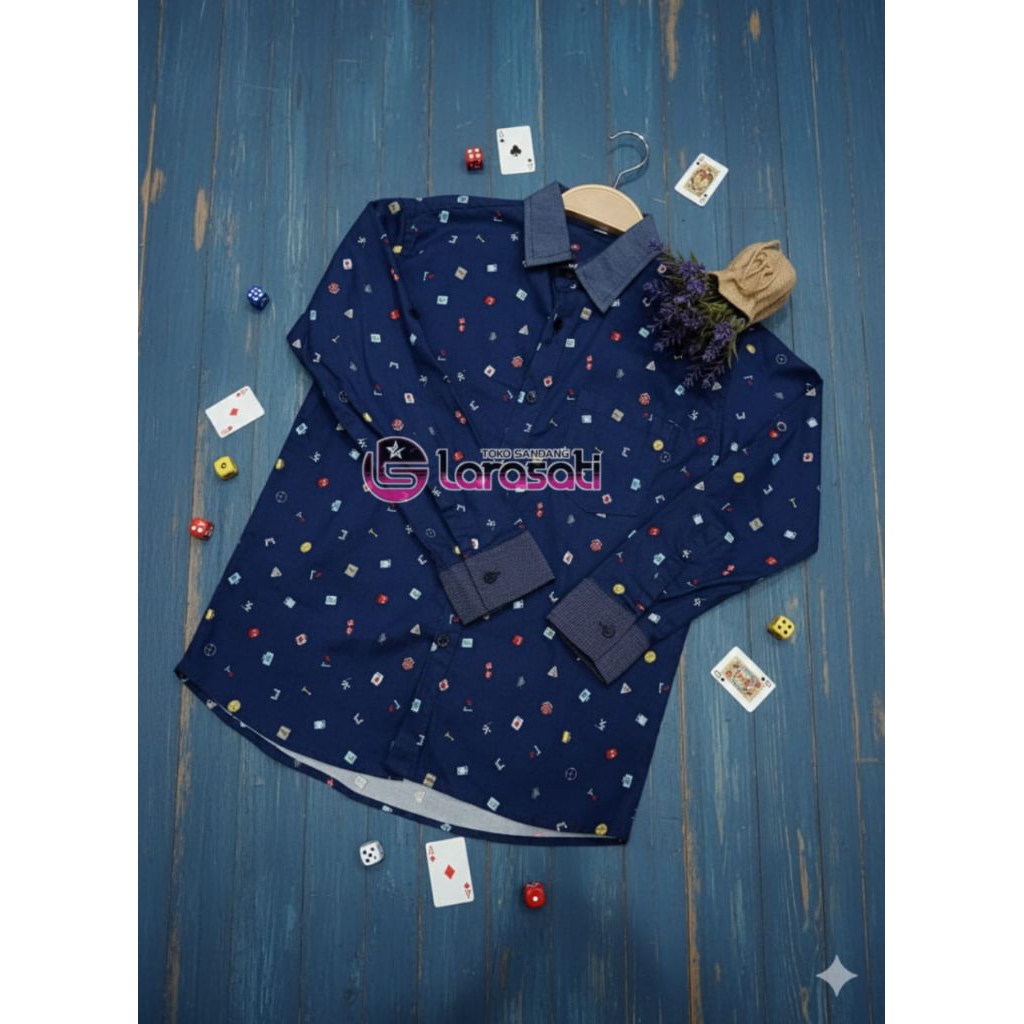 Kemeja Anak Laki-laki Lengan Panjang / Kemeja Anak Laki-laki Gravera