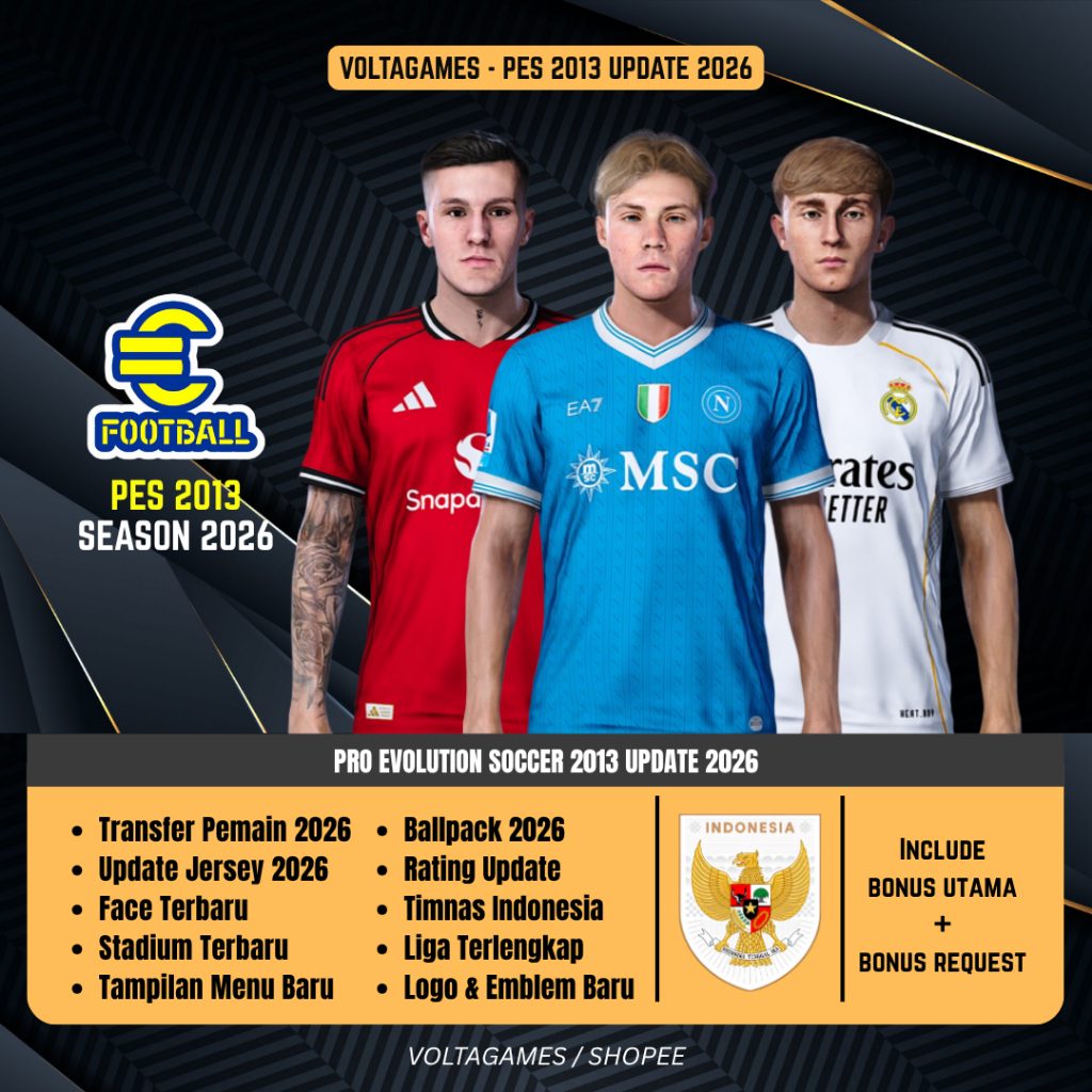 Pes 2013 Update 2026 | Game PC | Game Laptop | Game Komputer