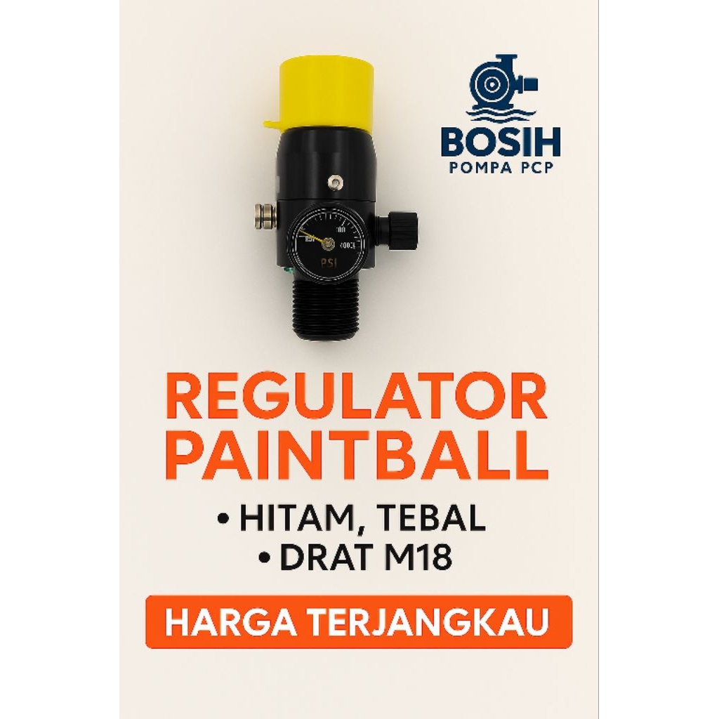 Regulator Paintball Drat M18 | Perlengkapan Paintball | Aksesoris Tabung M18 Berkualitas