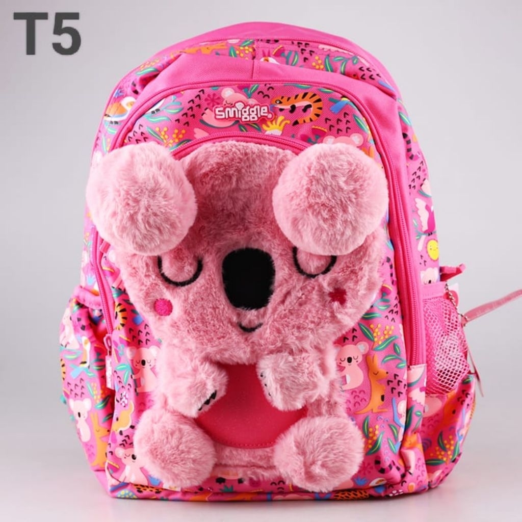 Ransel KOALA PINK BONEKA TK Ukuran 28*13*36cm