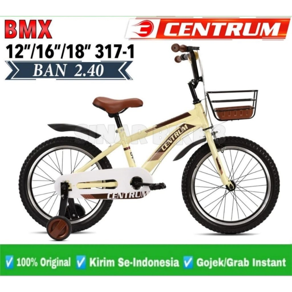 Sepeda Anak BMX Centrum 16Inch 317 Depan keranjang