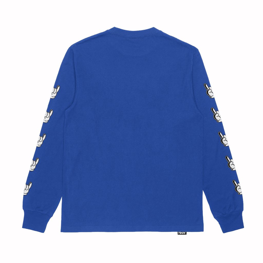 Troy Company Longsleeve Tshirt Benhur Mickey - Kaos Lengan Penjang Biru Benhur LSD 3351