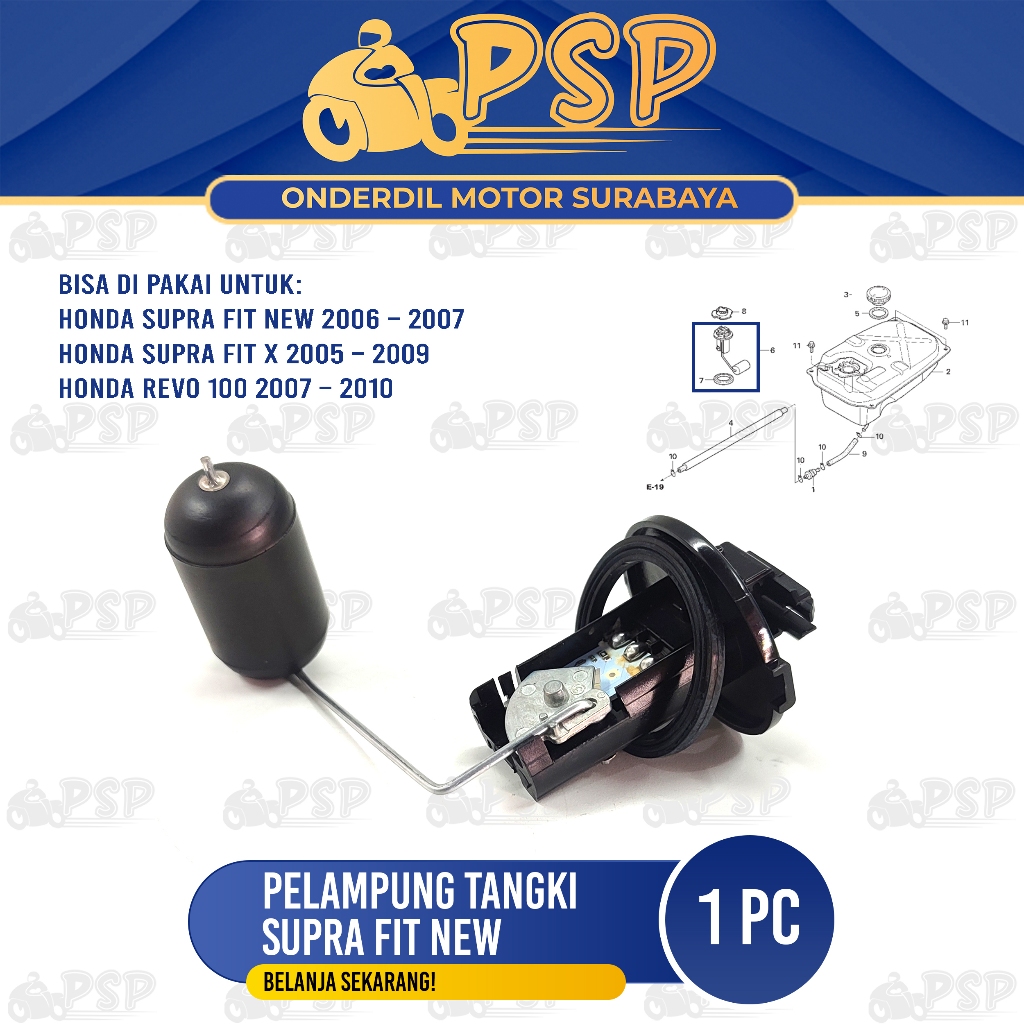 Pelampung Tangki Supra Fit New - Plampung Apung Tengki Tanki Bensin Bengsin Supra Fit X Revo 100