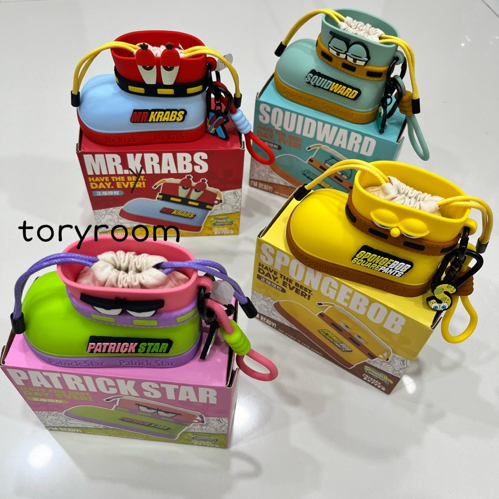 Gantungan kunci / tas keychain ganci bagcharm dompet Q Uncle x spongebob edition