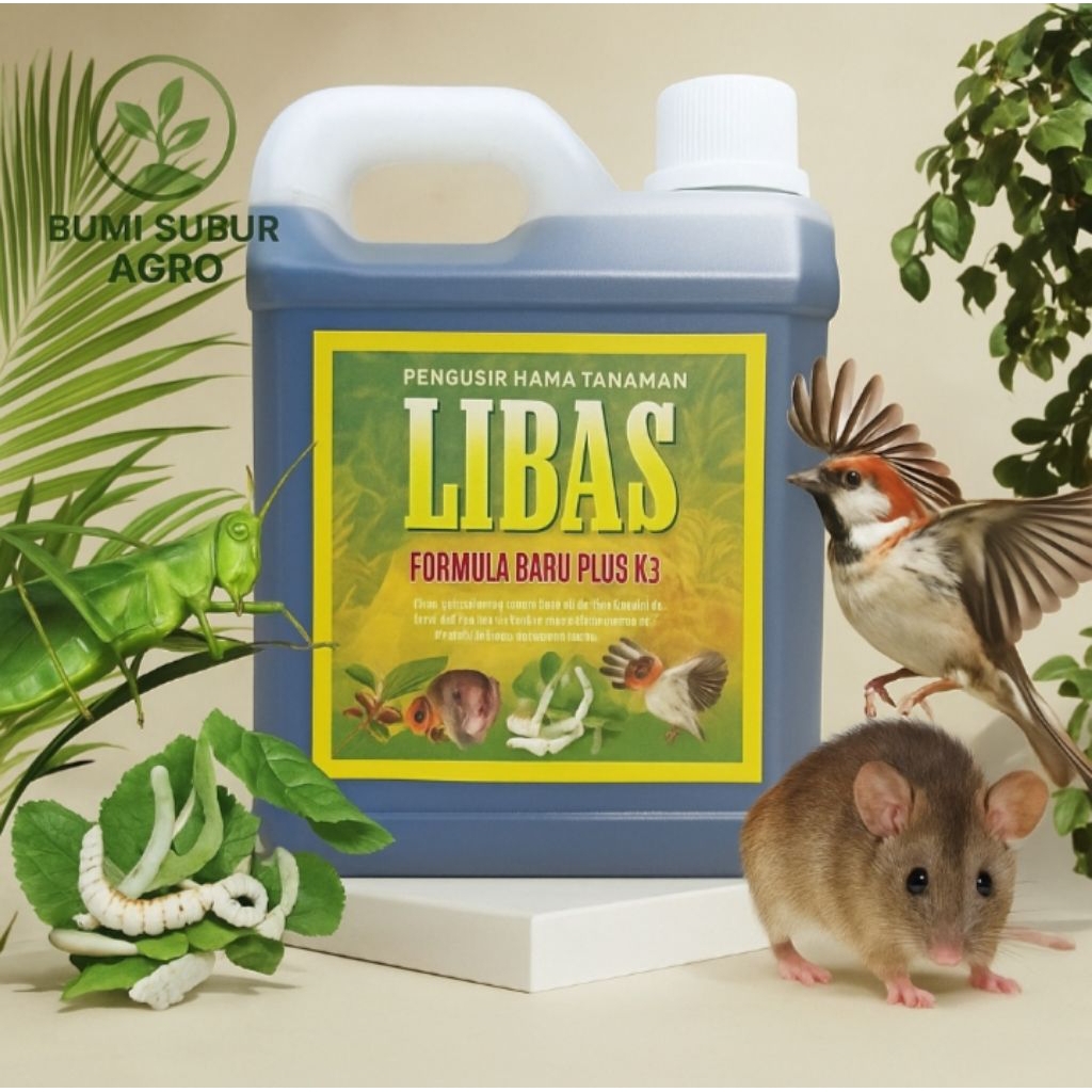 LIBAS 1Liter - Pembasmi Hama Semua Tanaman Racun Tikus Ulat Burung