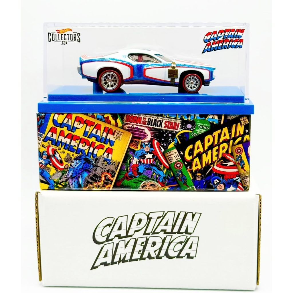 Hot Wheels Avengers Captain America 75th Anniversary Car RL
