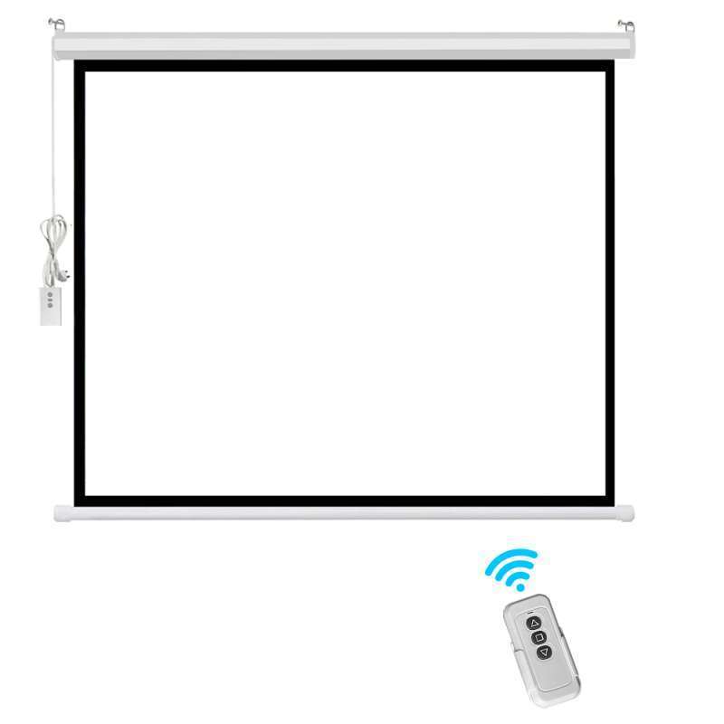 layar proyektor 100 inc + remote