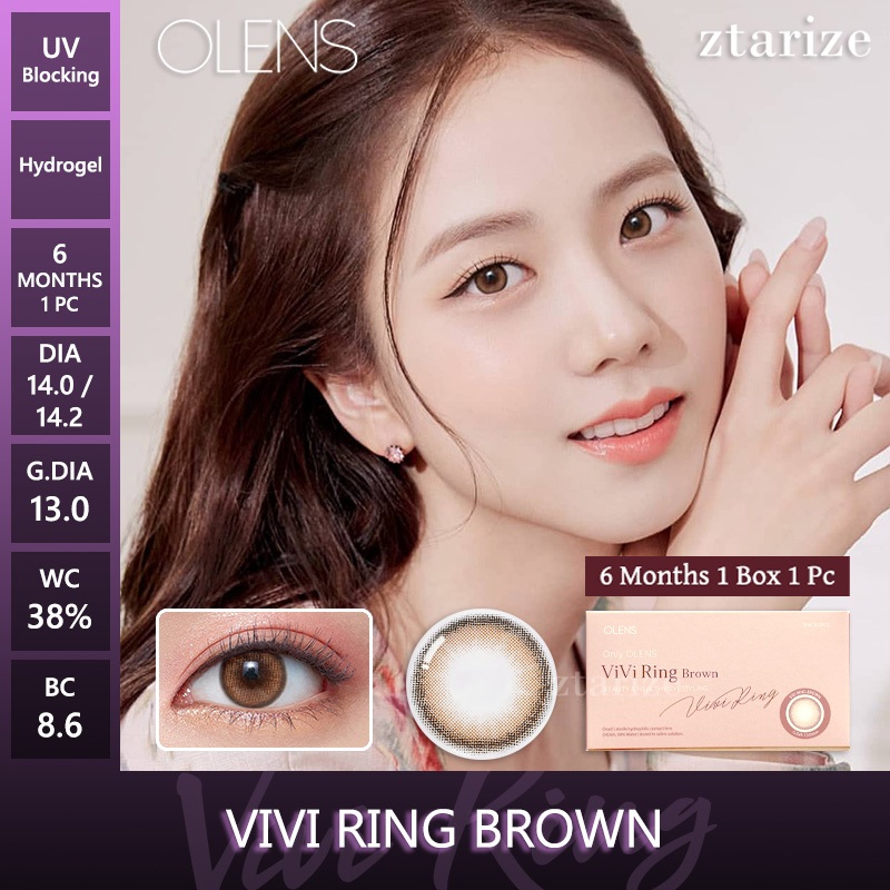 ztarize - Ready Stock - OLENS Vivi Ring Brown 6 Months Soft Contact Lens 1 Pc - OLENS x NEW JEANS Ha