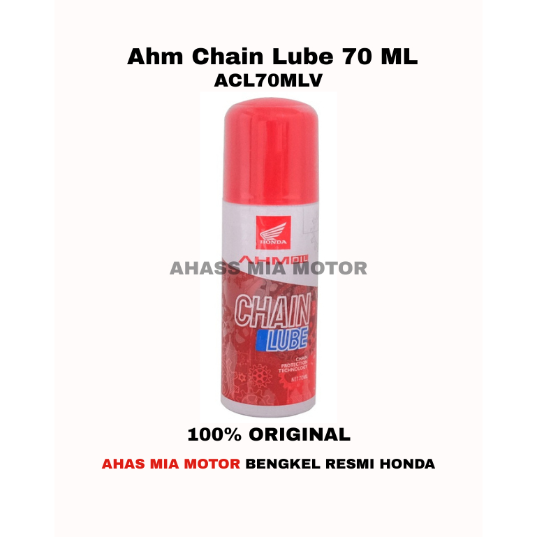 Ahass Mia Motor Honda AHMOL Chain Lube Pelumas Rantai (Ahm Chain Lube 70 ML) – ACL70ML