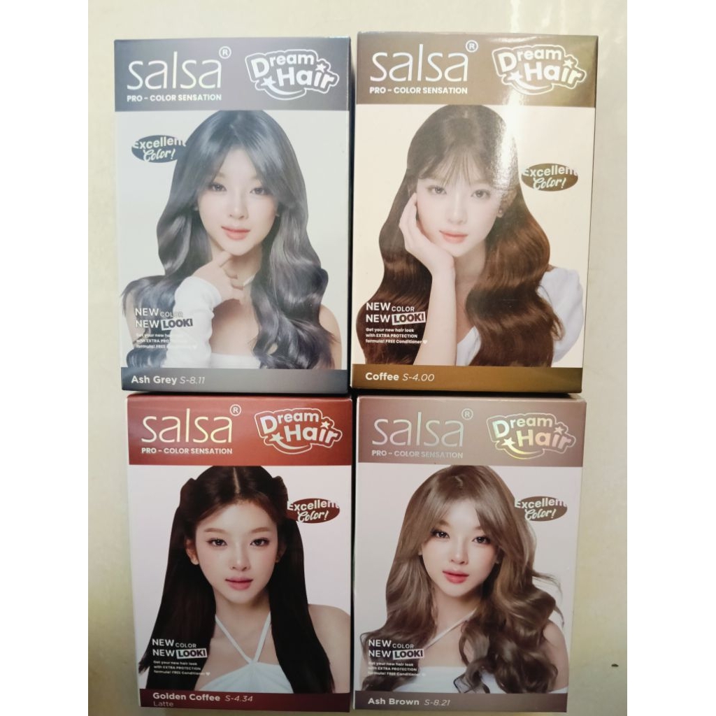 SALSA HAIR COLOR | pewarna Rambut salsa 2x30g + 10ml