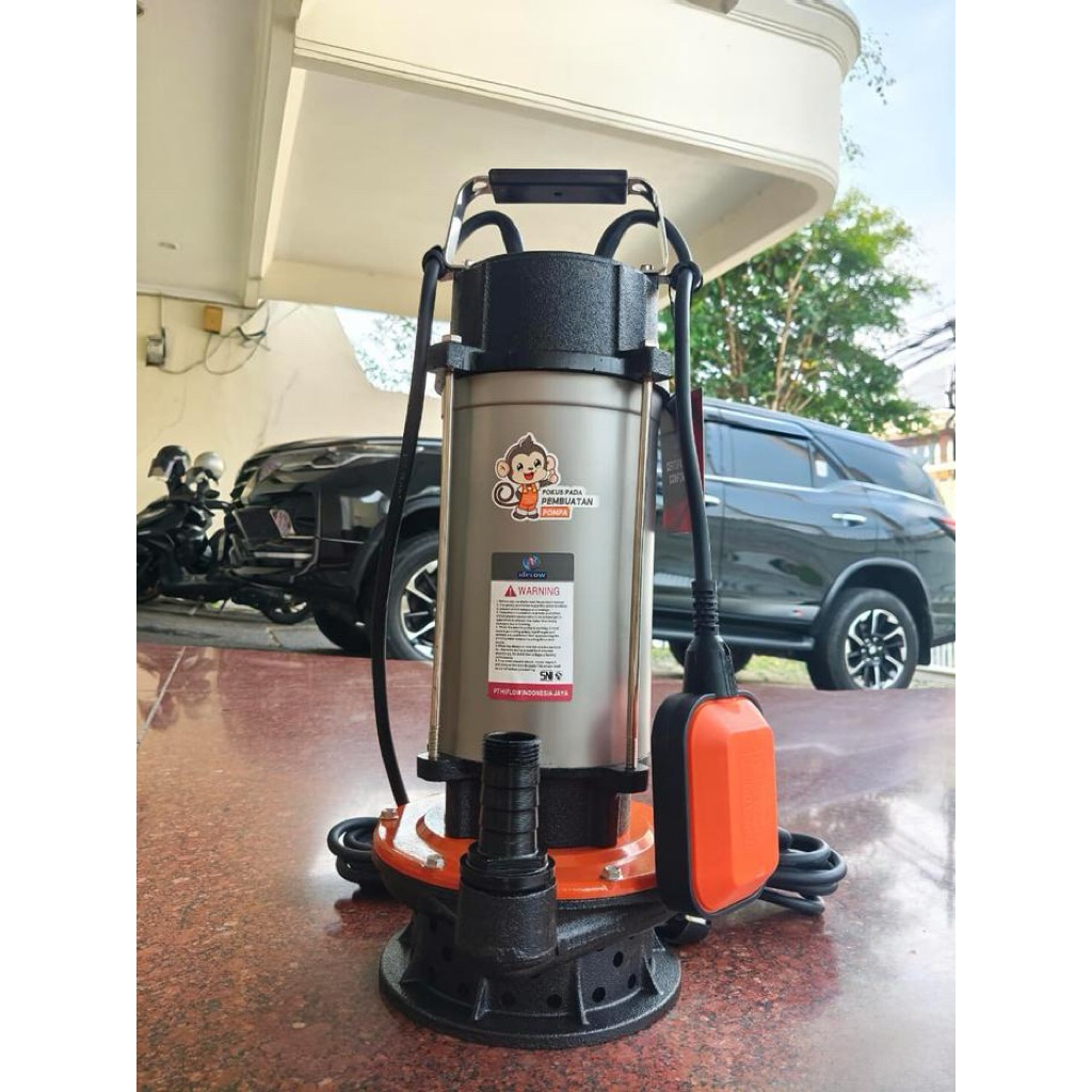 MAXPUMP QDX7-18-0.75FA Pompa Submersible 1.5inc Pompa Celup air bersih 1hp kolam ikan Otomatis Pompa