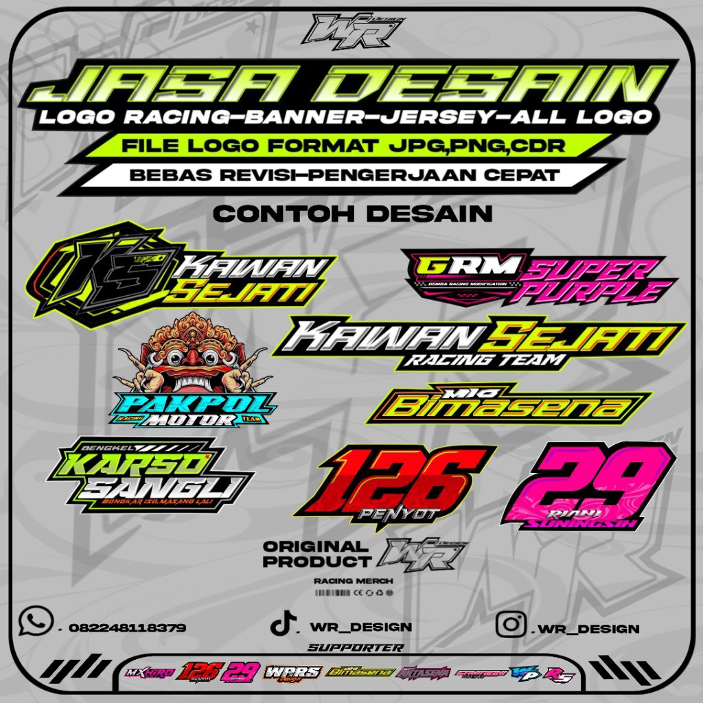 JASA DESAIN LOGO RACING,JERSEY,BANNER ALL LOGO DESAIN
