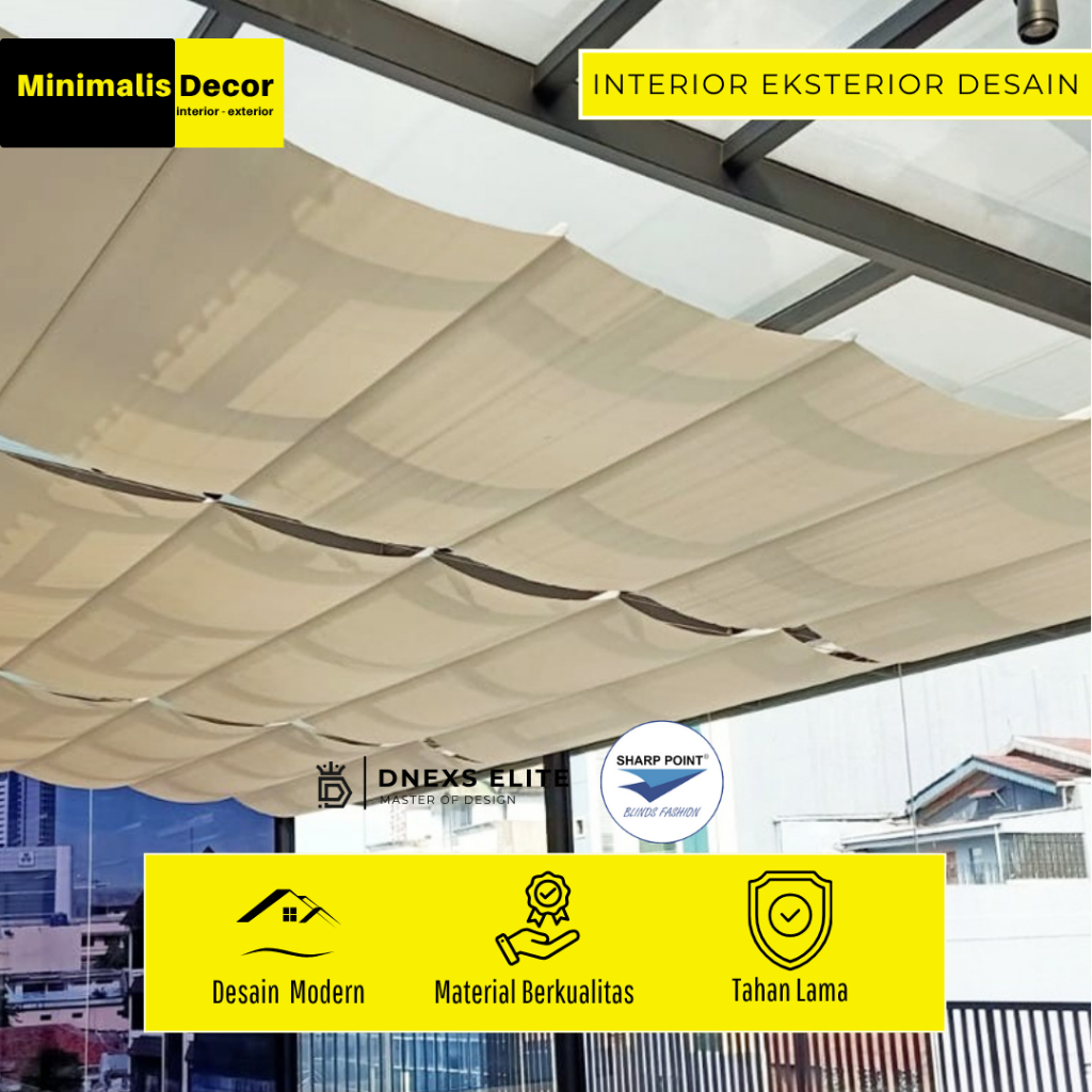 Skylight Roman Blind – Tirai Atap Modern untuk Kontrol Cahaya & Suhu Ruangan