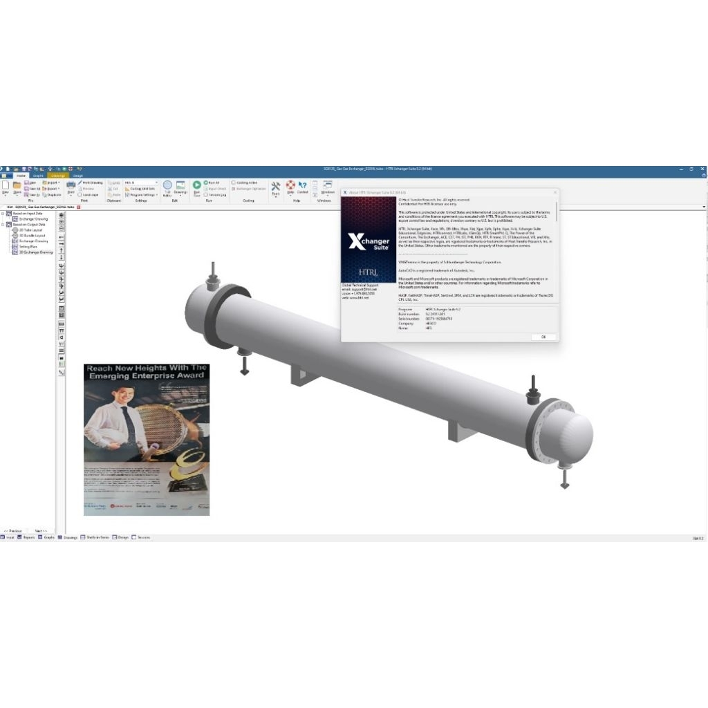 design for heat exchanger HTRI Xchanger suite 9