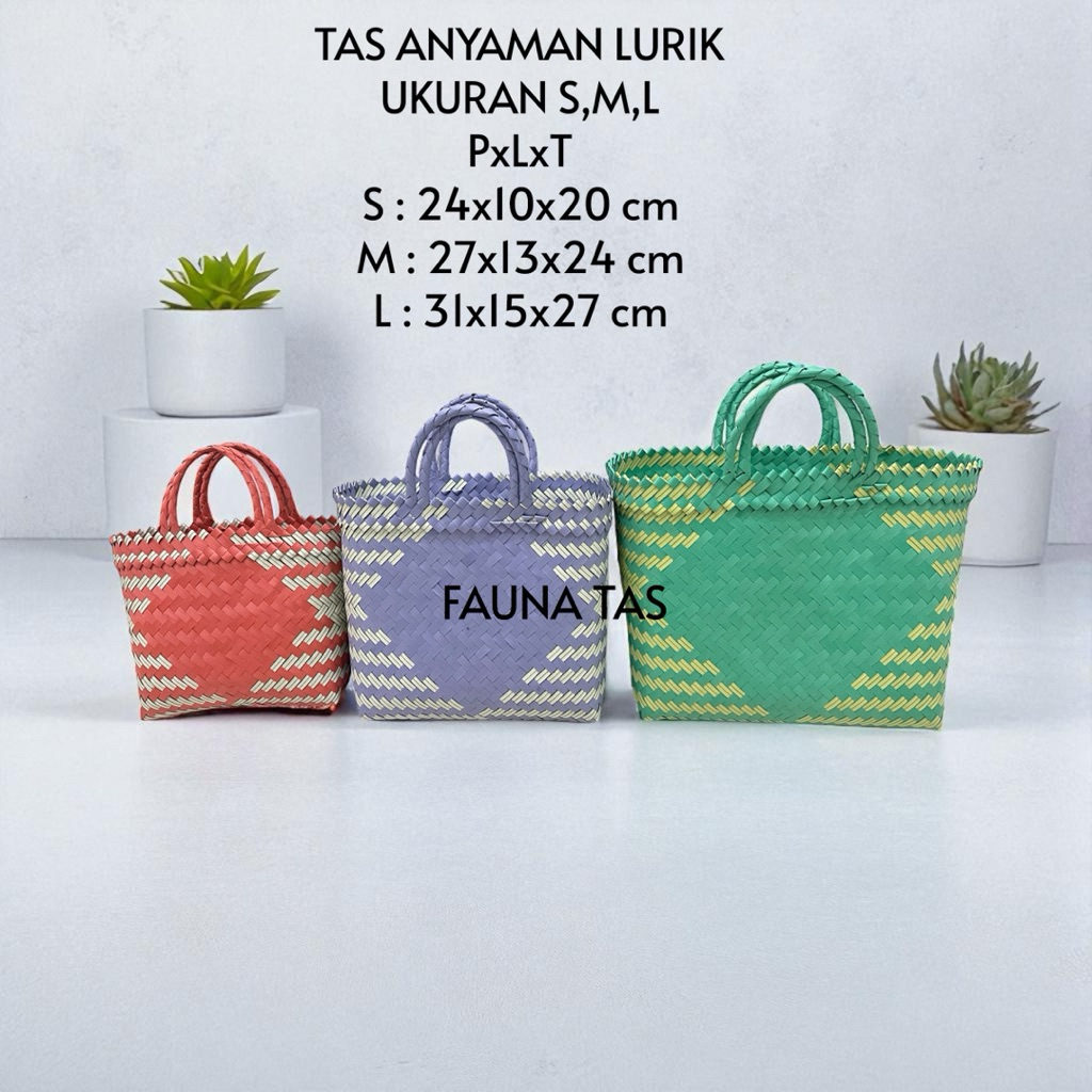 Tas Anyaman Plastik Lurik Tas belanja Tas Hajatan Tas Hampers Tas Hantaran