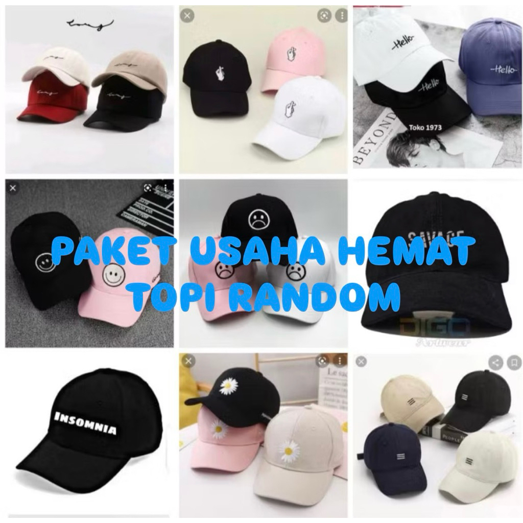 Paket Usaha Hemat Topi Random