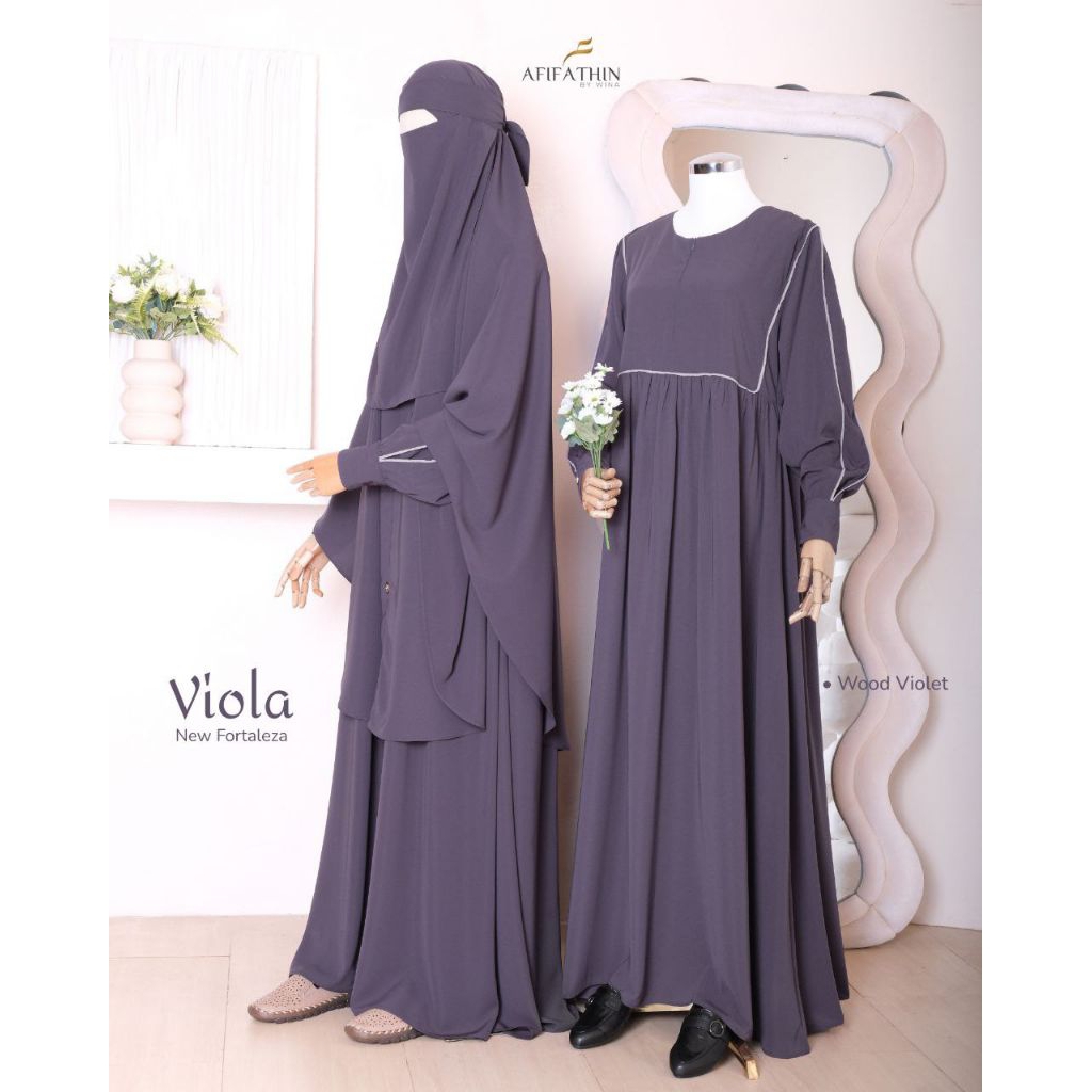 Gamis Viola Set Afifathin By Wina