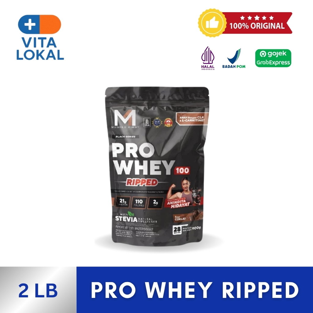 M1 Pro Whey Ripped 2 lb 900gr Whey Protein + Fat Burner Cla L Carnitine Prowhey
