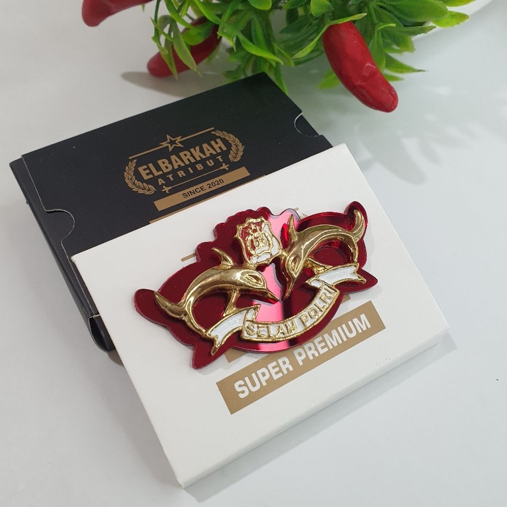 PIN SELAM POLRI AKRILIK TERBARU / PIN POLRI / ATRIBUT POLRI