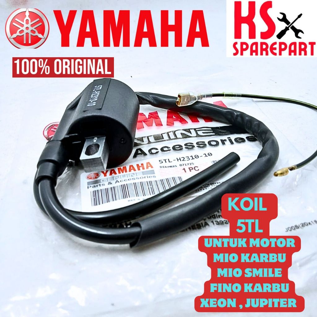 KOIL/COIL YAMAHA KODE-5TL ASLI ORIGINAL YAMAHA MIO LAMA/SMIE/SPORTY/JUPITER Z/MX/RX KING/VEGA R/FIZR