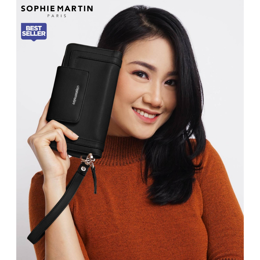 DOMPET MODESTE BLACK SOPHIE MARTIN PARIS DOMPET WANITA PANJANG HITAM