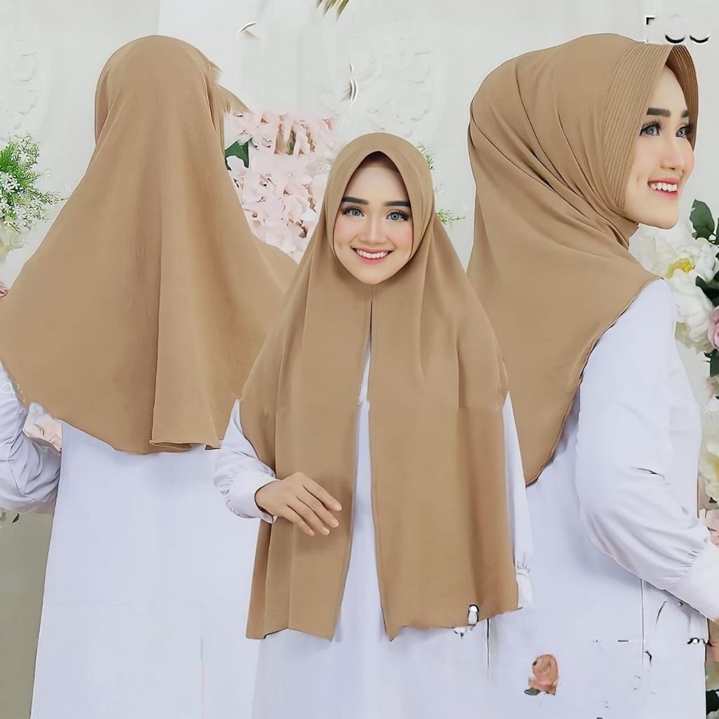 Hijab Instan Pasmina Oval Pet Jersey /Pasmina Oval Pet Jersey