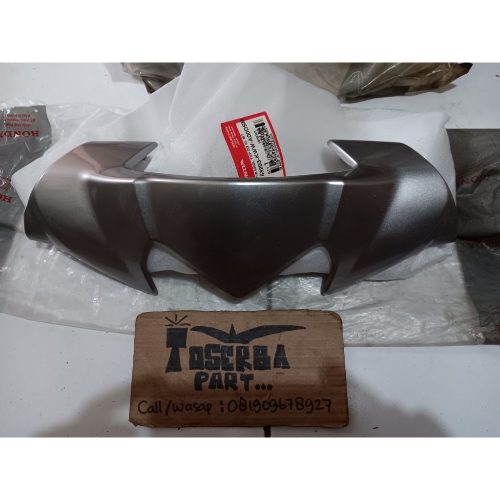 batok atas honda revo absolute original baru AHM silver metalik