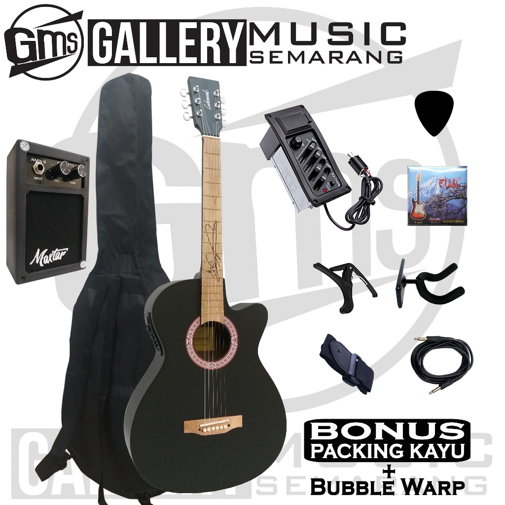 KHUSUS COD Gitar Akustik Elektrik Lakewood Custom Tanam Besi