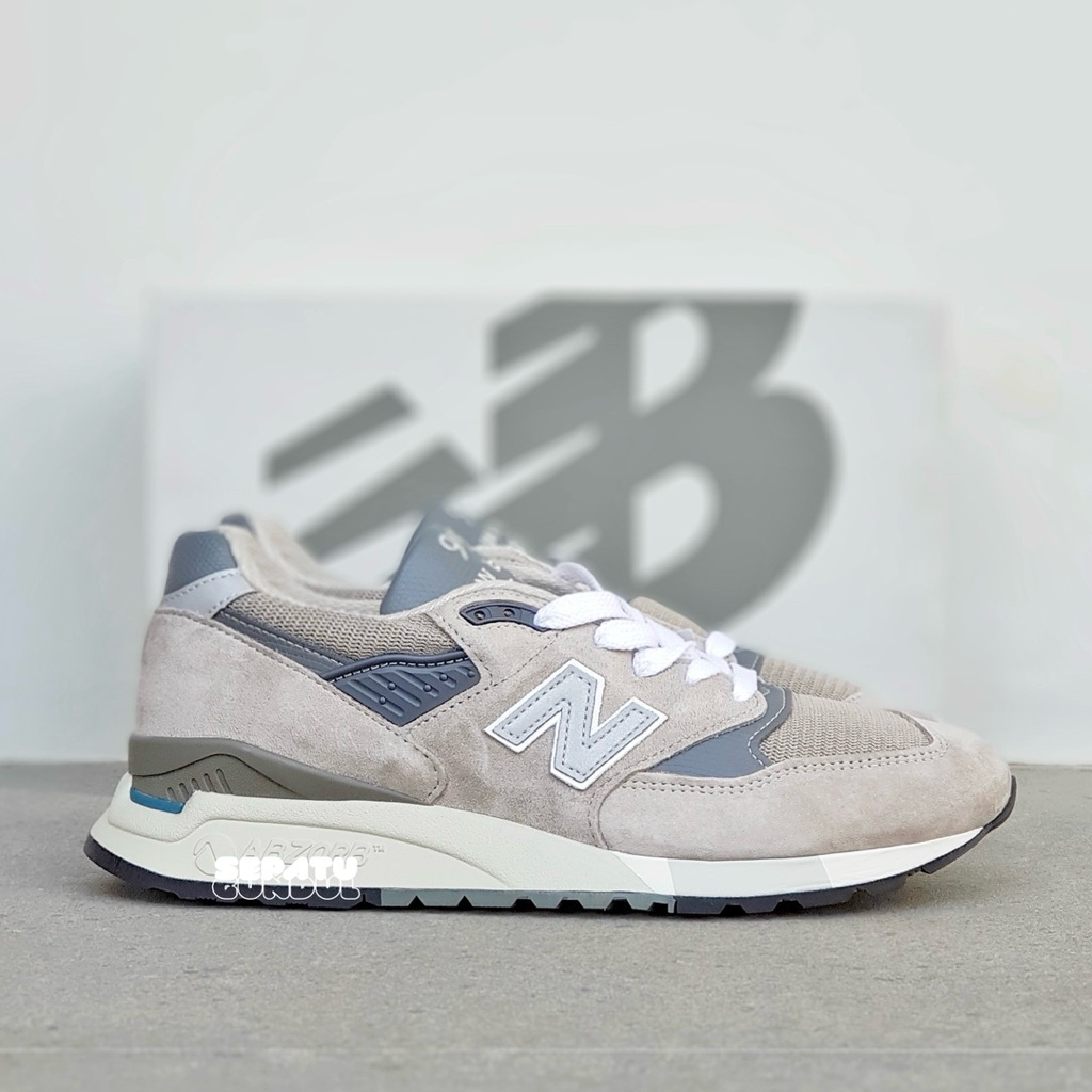 Sepatu Sneakers Pria NB 998 Grey Made in USA U998GR