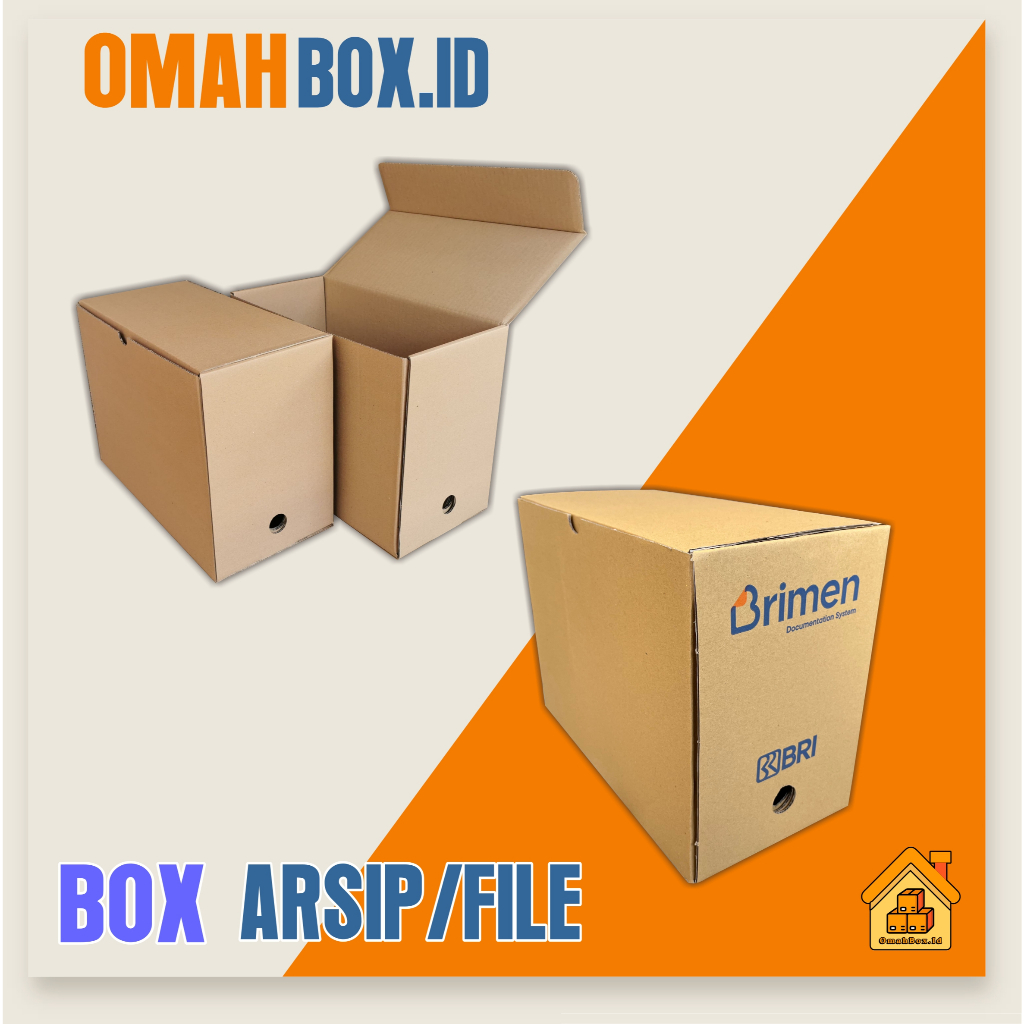 Kardus box arsip/file 39x19x28 cm / box file / box dokument / Kardus file / kardus arsip BRI BRIMEN 