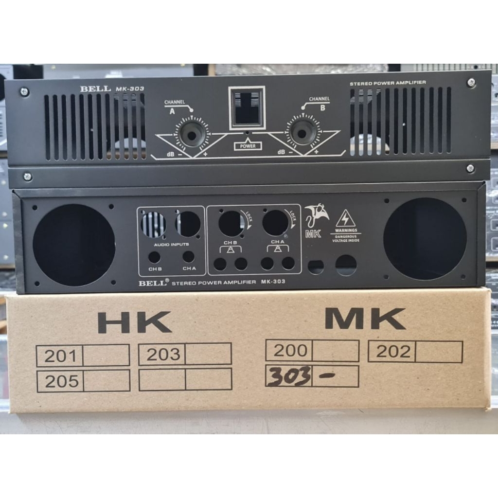 MK303 Box Power Amplifier BELL MK-303 Besi Plat Polos 2 Channel