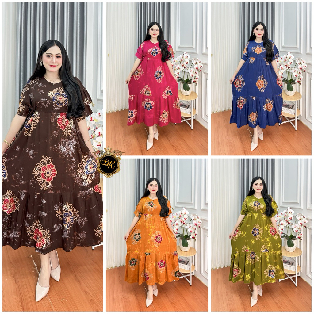 Daster Cap Jumbo Ld 130| Dress Kanaya Jumbo| Daster Kanaya Cap| Daster Chibi Cap| Daster Busui Jumbo