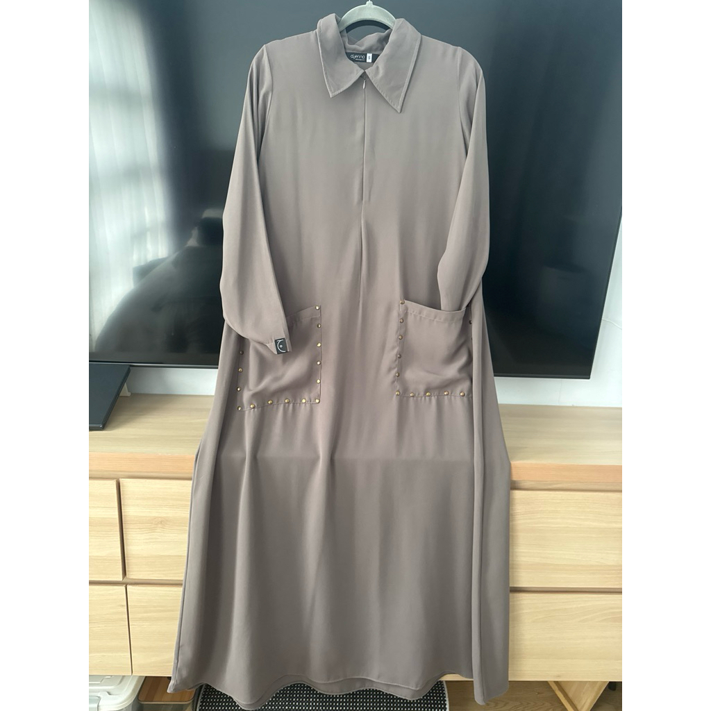 Preloved Laeeba Dress SET Fk Aljenna sz S Morel