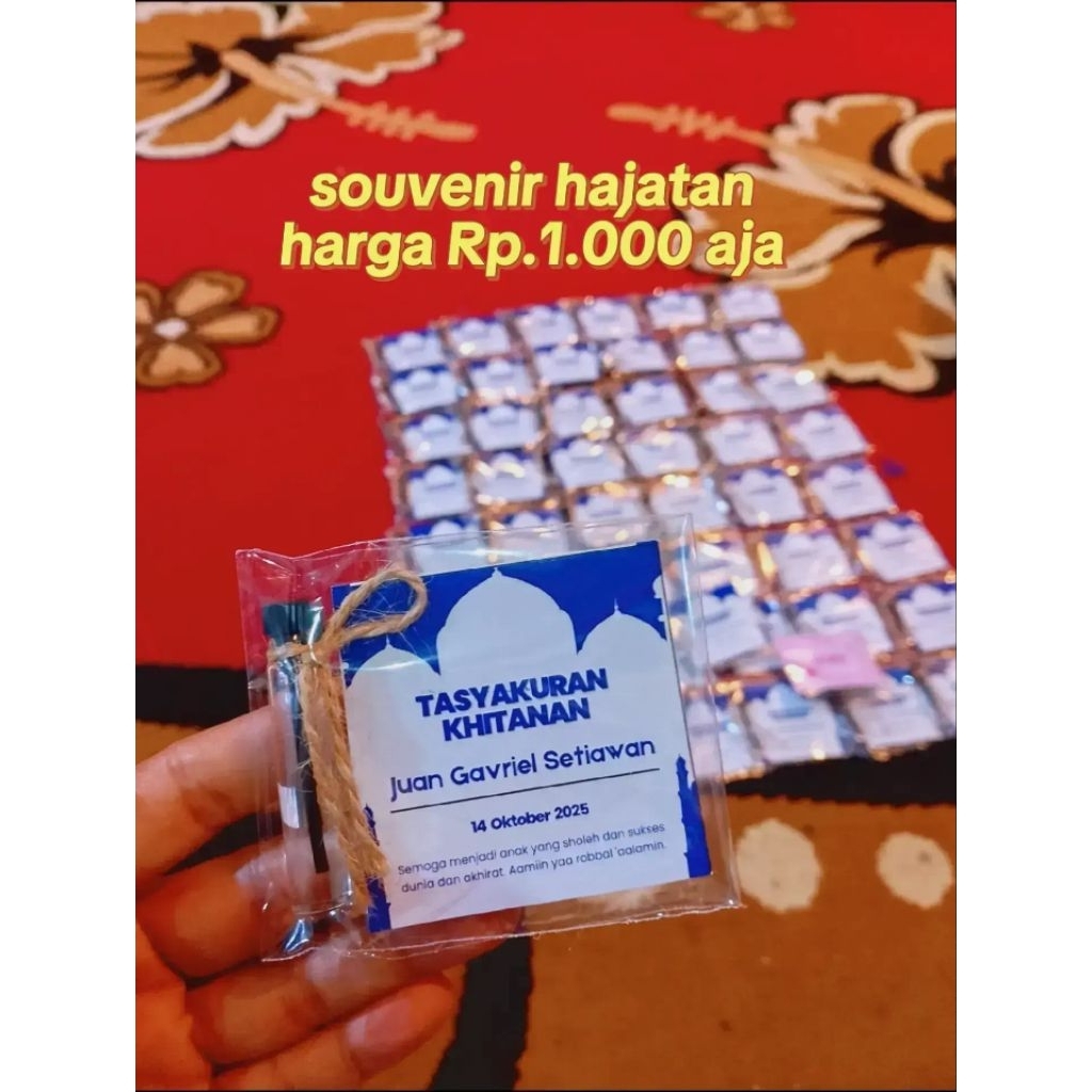 souvenir khitan/souvenir hajatan