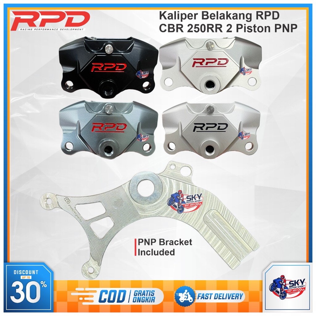 Kaliper Belakang RPD Quantum CBR 250RR 2 Piston Plus Bracket Original