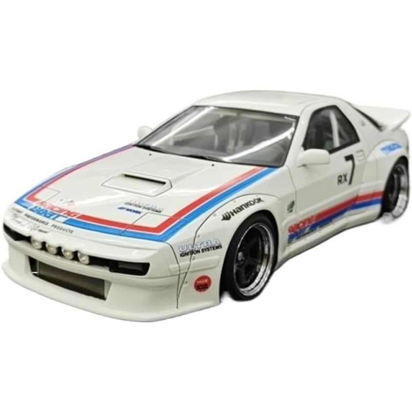 Metal Die Cast Toy Cars 1 18 for Mazda RX7 FC3S Rocket Bunny PANDEM Simulation Resin Car